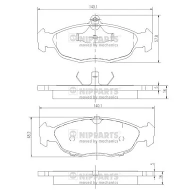 Тормозні колодки Maxgear 6351