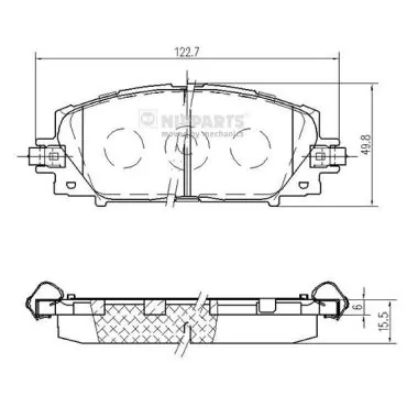  Передні тормозні колодки Toyota Prius 