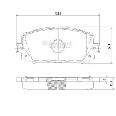 Передні тормозні колодки T2115113 Toko cars