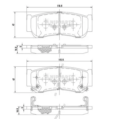 Купити FR257004 ASM Задні колодки