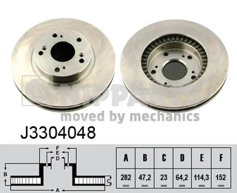 Диск переднього гальма Tangun R51010 ціна, від 23.22 USD