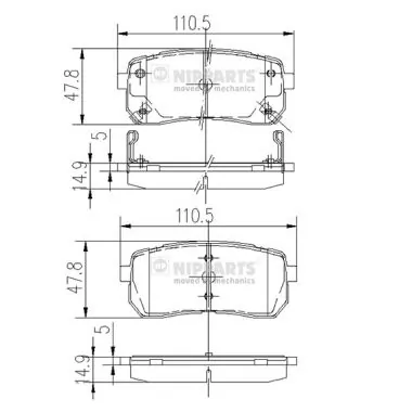 Купити FR257018 ASM Задні колодки