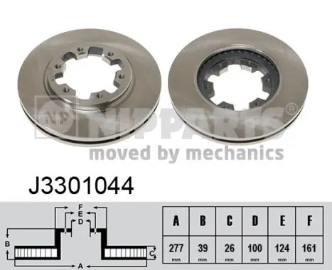 Купити Гальмівні диски передні Nissan Terrano I WD21