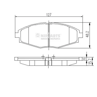 CK1007 Toko cars Передні гальмівні колодки