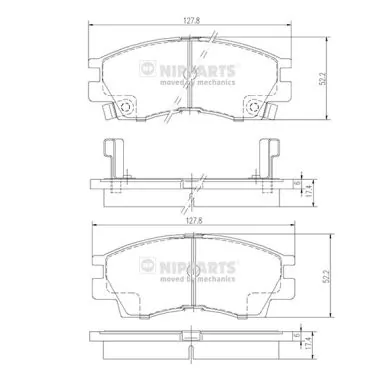 Купити MB895072 Chrysler Колодки гальмівні передні, дискові