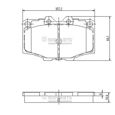 Гальмівні колодки Toyota 0446560040 ціна, від 14.03 USD