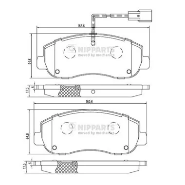 Тормозні колодки Renault Master III