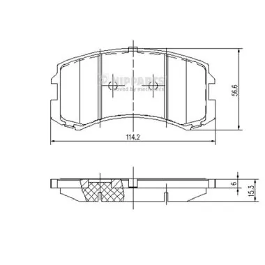 MP417E Mintye Передні гальмівні колодки