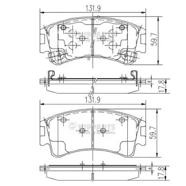Купити QF0552 Q-top Колодки гальмівні передні, дискові