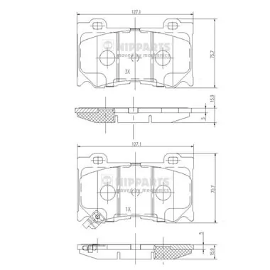 261346 Power Stop Передні гальмівні колодки