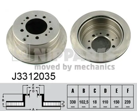 Гальмівні диски JBR736 Power Stop