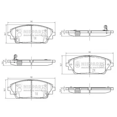 Купити QF0556S Q-top Колодки гальмівні передні, дискові