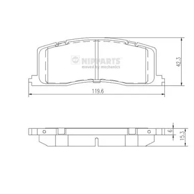 Колодки гальмівні задні, дискові на Toyota Previa  TCR1, TCR2