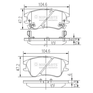 Гальмівні колодки Onnuri 5810102A20 ціна, від 12.95 USD