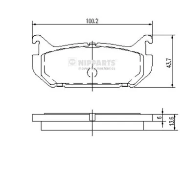 Купити 6656 Maxgear Задні колодки