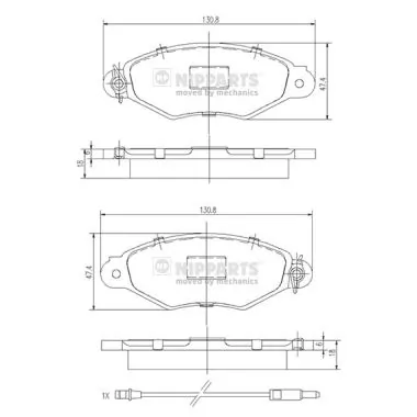 Гальмівні колодки Aplus 71125BAAP ціна, від 15.37 USD