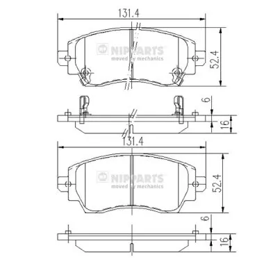 Гальмівні колодки PSP L0238 ціна, від 17.76 USD
