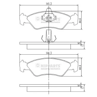 Гальмівні колодки Ford Ka хетчбек (RBT) (1996 - 2008) ціна, від 14.02 USD