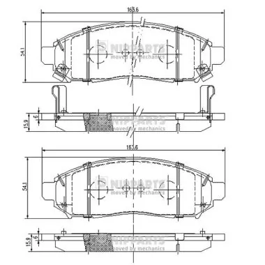 161548 Power Stop Передні гальмівні колодки