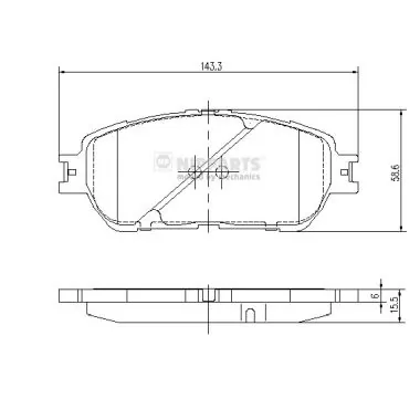 Гальмівні колодки Kashiyama D2223 ціна, від 18.03 USD