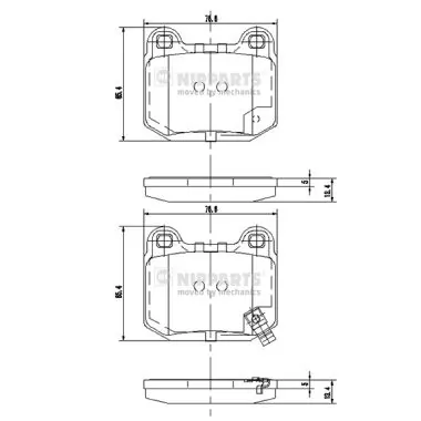 44060CD094 Renault (RVI) Колодки гальмівні задні, дискові