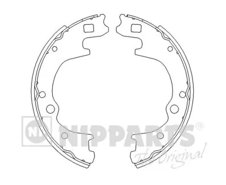 Колодки гальмові задні, барабанні Chrysler 583054FA01 ціна, від 31.67 USD