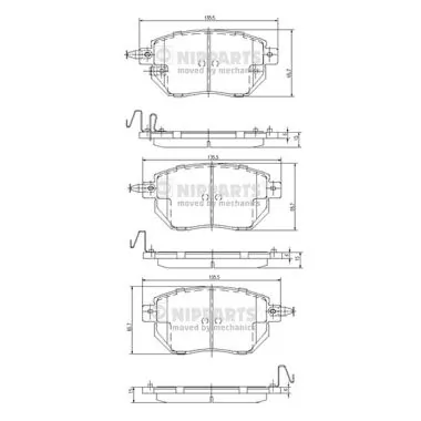 Гальмівні колодки Advics AD0969 ціна, від 25.72 USD