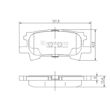 23996 Power Stop Колодки гальмівні задні, дискові