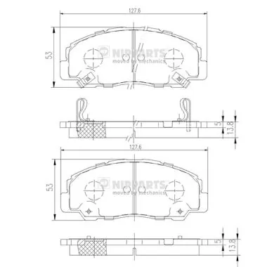 T2119007LD Toko cars Передні гальмівні колодки