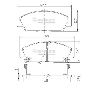 Гальмівні колодки JC Premium C14001PR ціна, від 18.15 USD