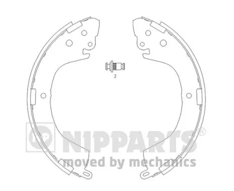 986487886 Bosch Колодки гальмівні задні, барабанні