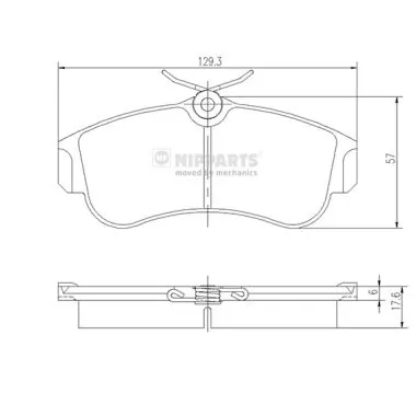 Тормозні колодки Toko cars CJ1162