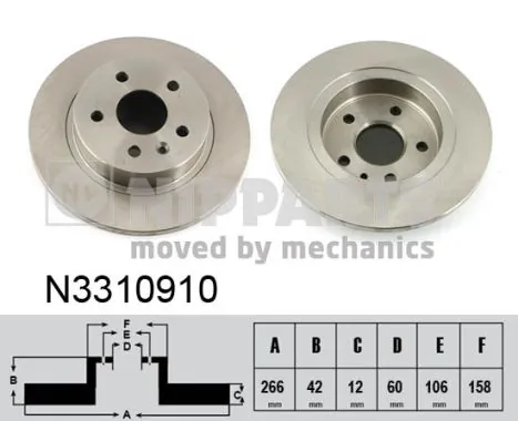 Задні дискові гальма AYD 1050238 ціна, від 31.22 USD