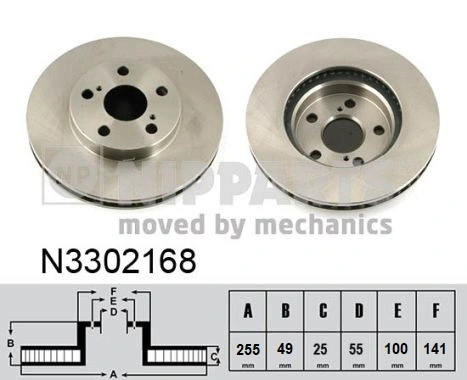 Гальмівні диски передні JBR1394XPR Power Stop