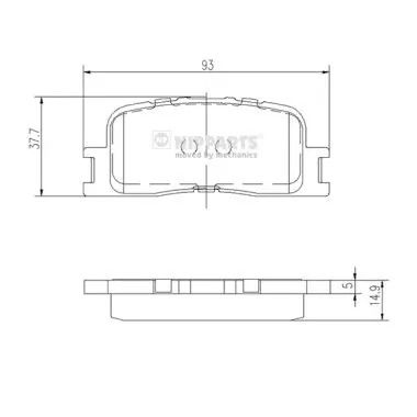 BR0030S AMP/Paradowscy Колодки гальмівні задні, дискові