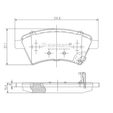 Купити 0000121501 Renault (RVI) Колодки гальмівні передні, дискові
