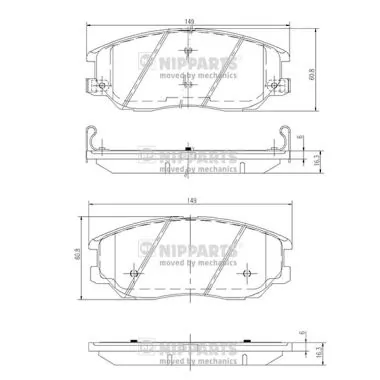 Гальмівні колодки Polcar S700267 ціна, від 30.66 USD