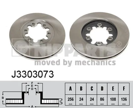 Гальмівні диски передні 3902826 Mazda