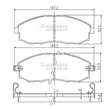 Гальмівні колодки ASM FR257025 ціна, від 19.58 USD