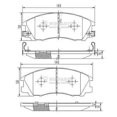 Гальмівні колодки ASM FR254630 ціна, від 24.44 USD