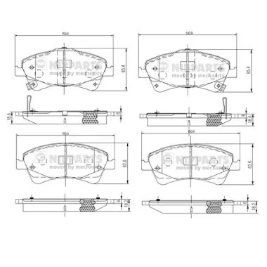 Купити Передні тормозні колодки Toyota Avensis III T27