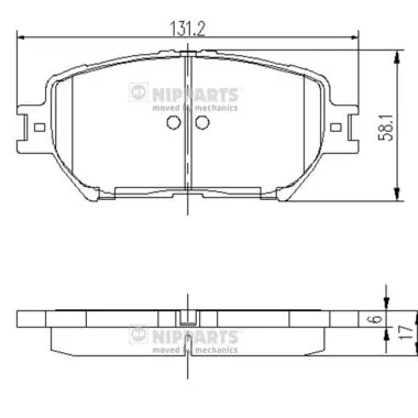 Купити Передні тормозні колодки Toyota Camry V V30