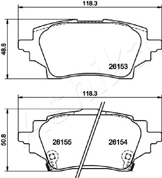 Купити PN1867 Nibk Задні колодки