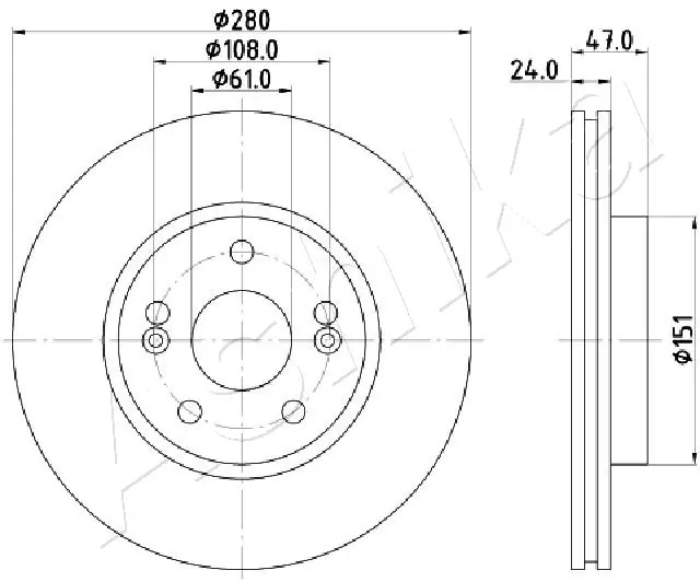 Диск переднього гальма Brembo 9893611 ціна, від 44.21 USD