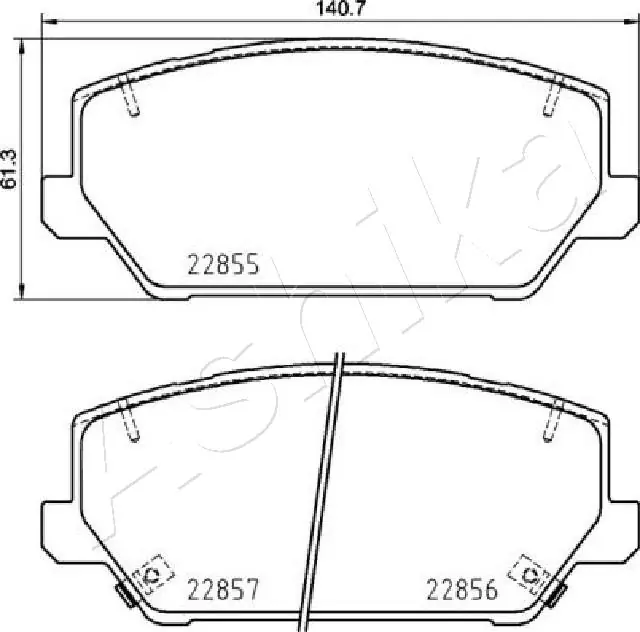 Передні тормозні колодки 8M3416C230AB Ford