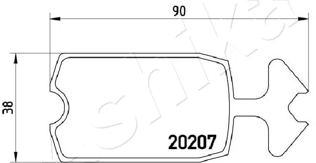 Передні тормозні колодки 25976968 General Motors