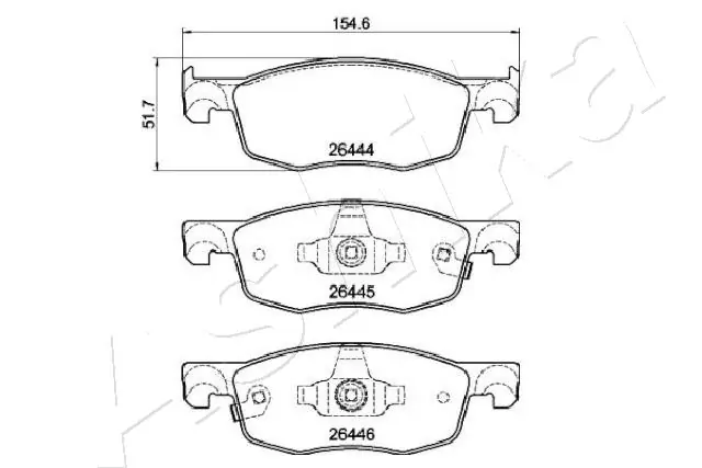 Гальмівні колодки Toyota 04465K0010 ціна, від 39.73 USD