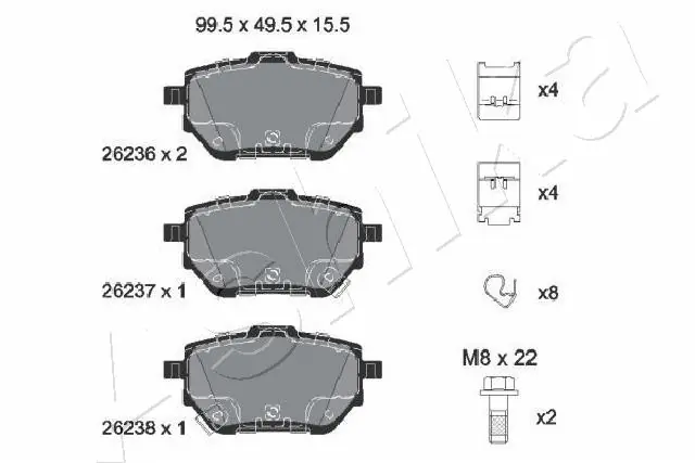 Купити CKT192 CTR Задні колодки