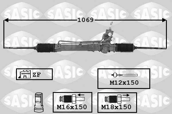 Купити R2105 Motorherz Рульова рейка