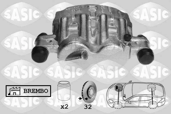 Супорт гальмівний передній правий Fiat/Alfa/Lancia 71793178 ціна, від 62.08 USD